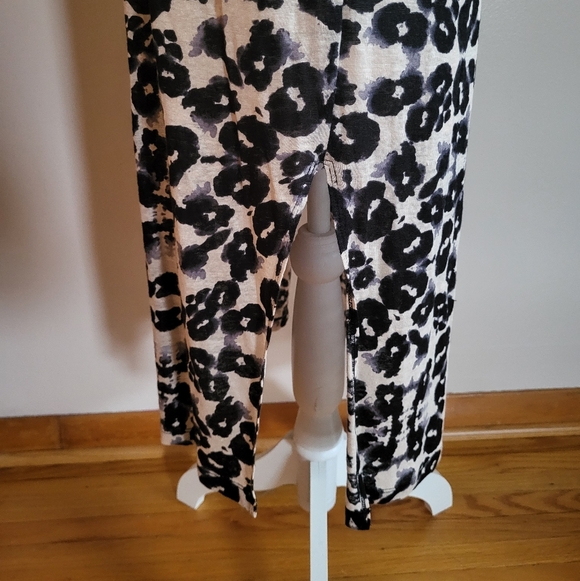 Rebecca Taylor Kaleidoscope Leopard-Print Linen Dress Size Large - Picture 7 of 13